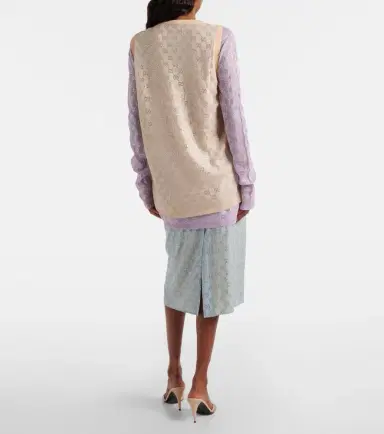 Gucci GG embellished silk-blend midi skirt | Thumbnail 2 Gucci GG embellished silk-blend midi skirt | Thumbnail 2
