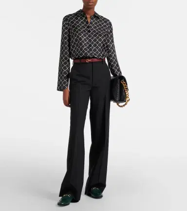 Gucci Horsebit silk twill shirt | Thumbnail 2