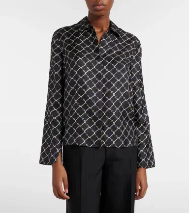 Gucci Horsebit silk twill shirt | Thumbnail 5