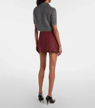 Gucci GG Canvas crystal-embellished miniskirt | Thumbnail 3 Gucci GG Canvas crystal-embellished miniskirt | Thumbnail 3