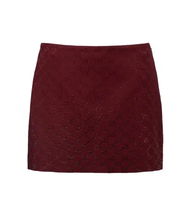 GG Canvas crystal-embellished miniskirt