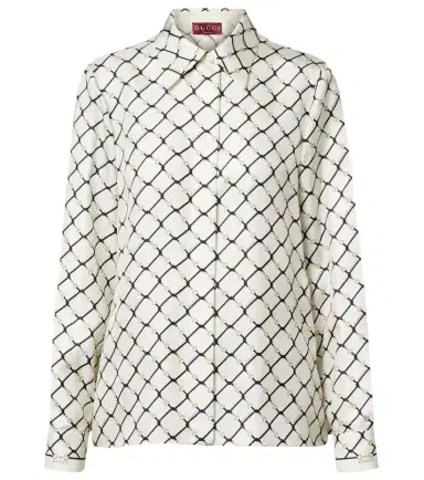 Gucci Horsebit silk twill shirt | Thumbnail 1