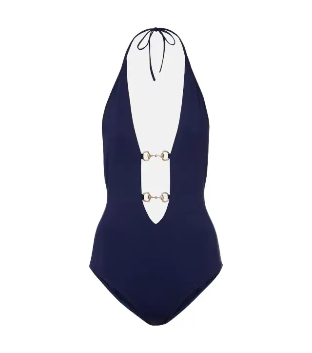 Gucci Horsebit halterneck swimsuit