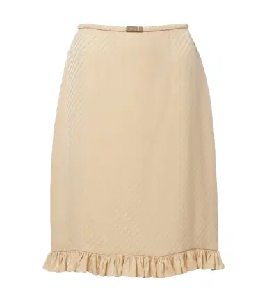 Gucci Interlocking G silk jacquard midi skirt | Thumbnail 1