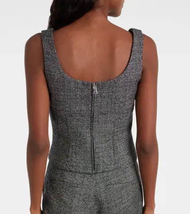 Gucci Cropped wool tank top | Thumbnail 4 Gucci Cropped wool tank top | Thumbnail 4