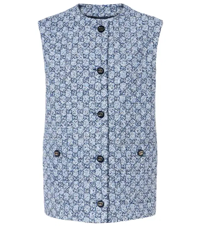 GG tweed vest