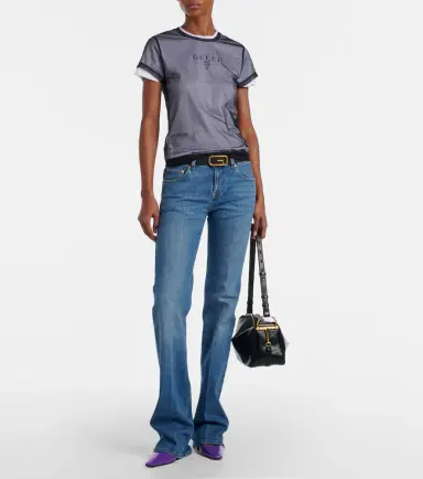 Gucci Layered cotton-blend jersey T-shirt | Thumbnail 5 Gucci Layered cotton-blend jersey T-shirt | Thumbnail 5