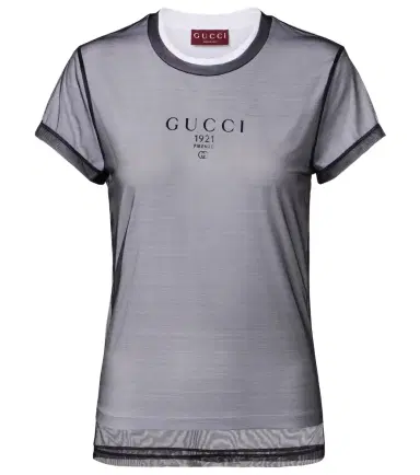 Gucci Layered cotton-blend jersey T-shirt | Thumbnail 1 Gucci Layered cotton-blend jersey T-shirt | Thumbnail 1