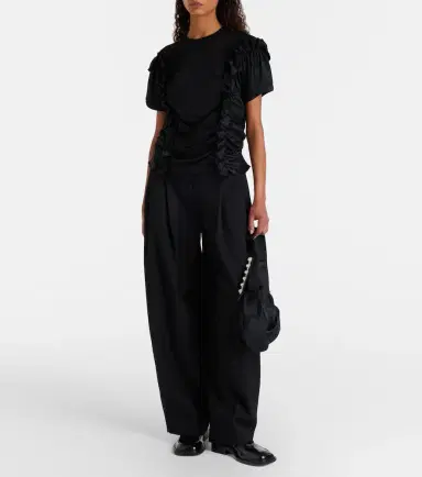NOIR KEI NINOMIYA Ruffled cotton top | Thumbnail 3 NOIR KEI NINOMIYA Ruffled cotton top | Thumbnail 3