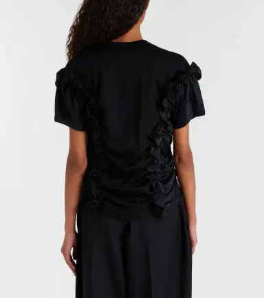NOIR KEI NINOMIYA Ruffled cotton top | Thumbnail 4 NOIR KEI NINOMIYA Ruffled cotton top | Thumbnail 4