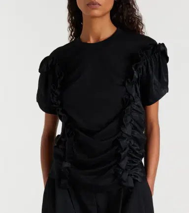 NOIR KEI NINOMIYA Ruffled cotton top | Thumbnail 5 NOIR KEI NINOMIYA Ruffled cotton top | Thumbnail 5