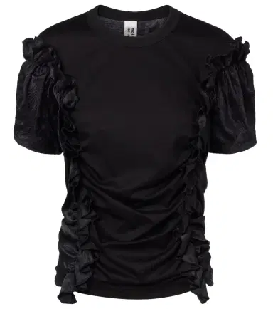 NOIR KEI NINOMIYA Ruffled cotton top | Thumbnail 1 NOIR KEI NINOMIYA Ruffled cotton top | Thumbnail 1