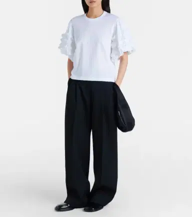 Noir Kei Ninomiya Ruffled cotton T-shirt | Thumbnail 3