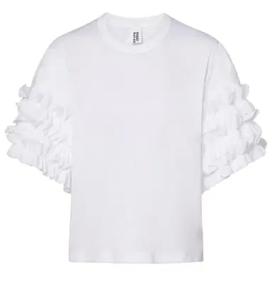 Noir Kei Ninomiya Ruffled cotton T-shirt | Thumbnail 1