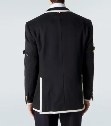 Thom Browne Embroidered cashmere zibeline blazer | Thumbnail 6