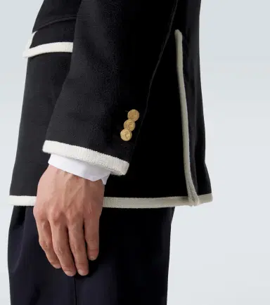 Thom Browne Embroidered cashmere zibeline blazer | Thumbnail 7