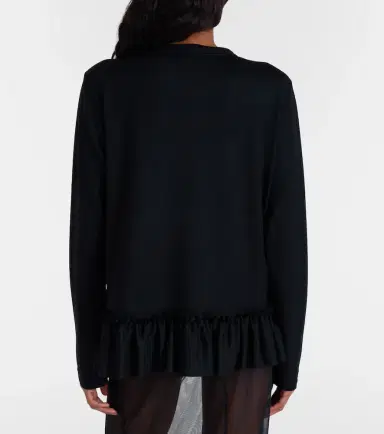 NOIR KEI NINOMIYA Ruffled wool top | Thumbnail 3 NOIR KEI NINOMIYA Ruffled wool top | Thumbnail 3