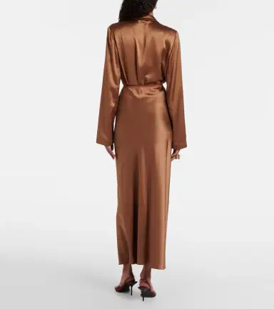 Joseph Isaak silk satin maxi skirt | Thumbnail 2