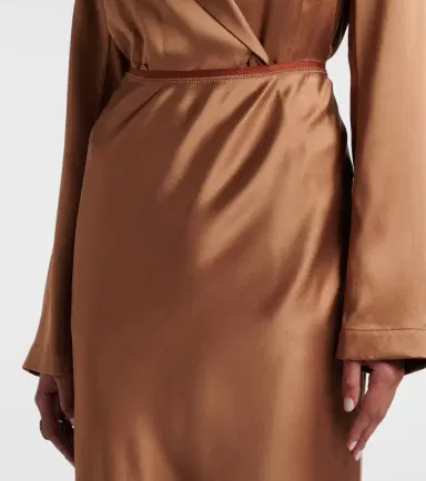 Joseph Isaak silk satin maxi skirt | Thumbnail 4