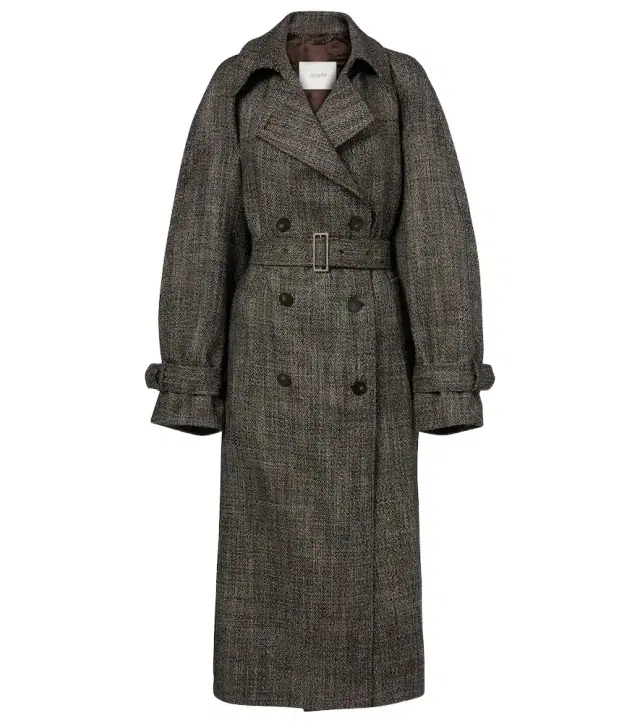 Joseph Laurin double-breasted virgin wool coat