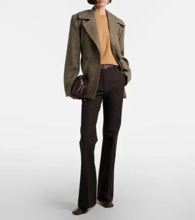 Joseph Tafira high-rise gabardine flared pants | Thumbnail 3