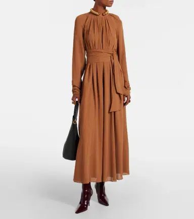 Joseph Pinky belted draped maxi dress | Thumbnail 3