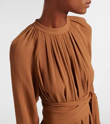 Joseph Pinky belted draped maxi dress | Thumbnail 4