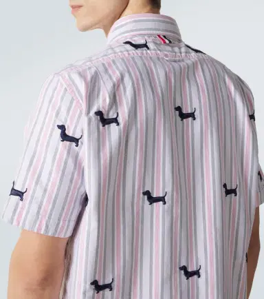 Thom Browne Striped cotton shirt | Thumbnail 4