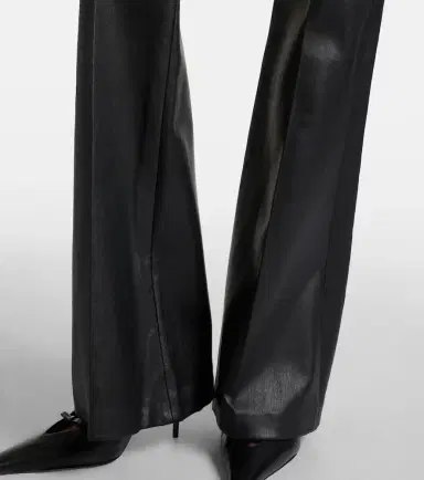 Joseph Tafira mid-rise leather flared pants | Thumbnail 6