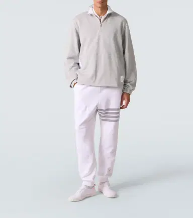 Thom Browne 4-Bar cotton jersey half-zip sweatshirt | Thumbnail 2 Thom Browne 4-Bar cotton jersey half-zip sweatshirt | Thumbnail 2