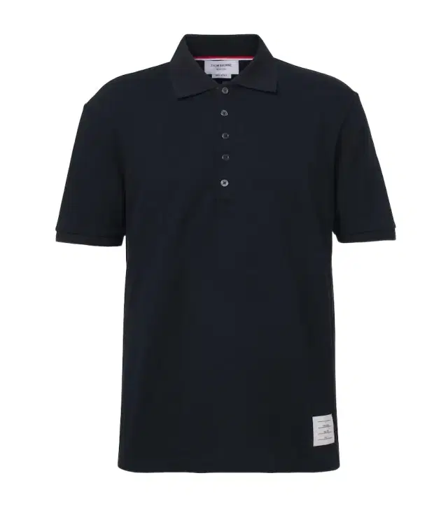 4-Bar cotton piqué polo shirt