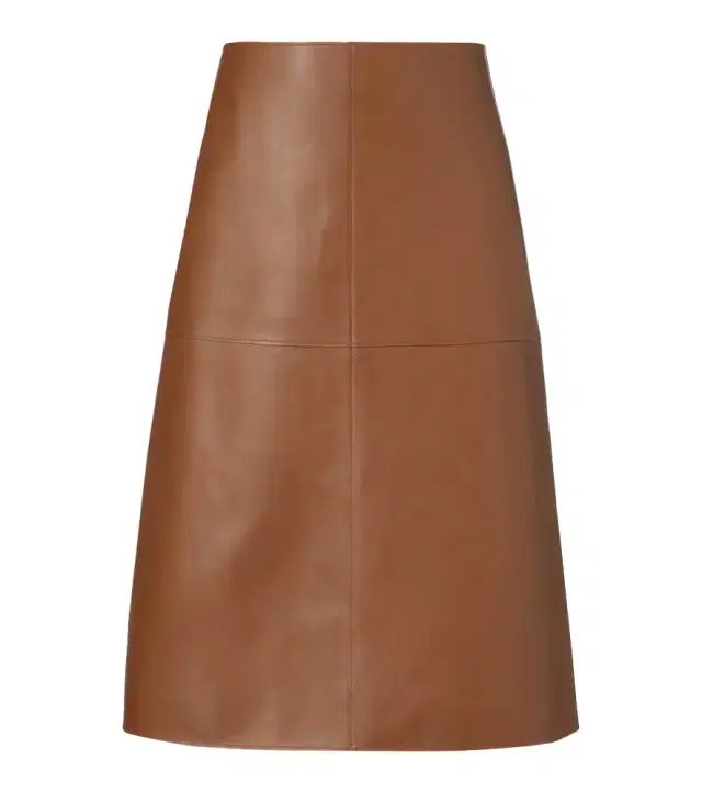 Joseph Niven leather midi skirt