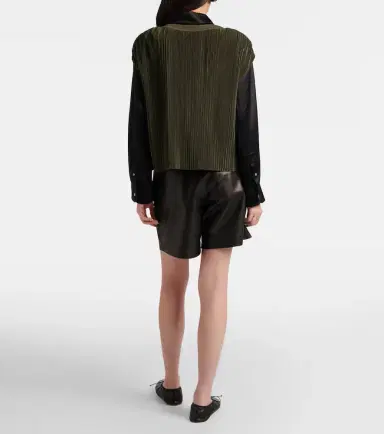 Joseph Cedre plissé satin top | Thumbnail 3