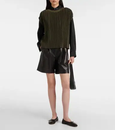 Joseph Cedre plissé satin top | Thumbnail 5