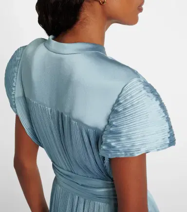 Joseph Phare plissé satin midi dress | Thumbnail 2