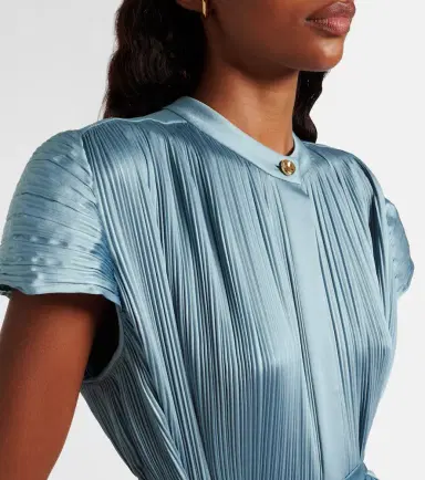 Joseph Phare plissé satin midi dress | Thumbnail 4