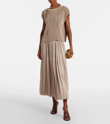 Joseph Rabat plissé midi skirt | Thumbnail 4