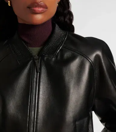 Joseph Quinn leather bomber jacket | Thumbnail 2
