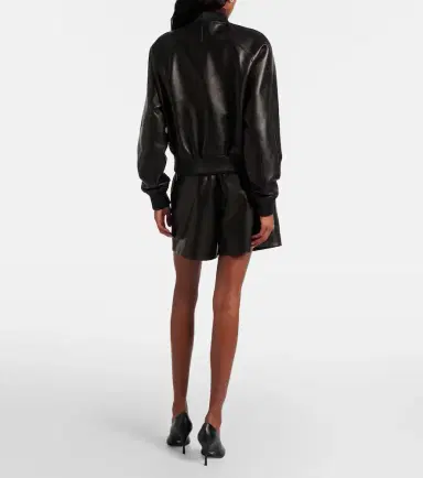 Joseph Quinn leather bomber jacket | Thumbnail 4
