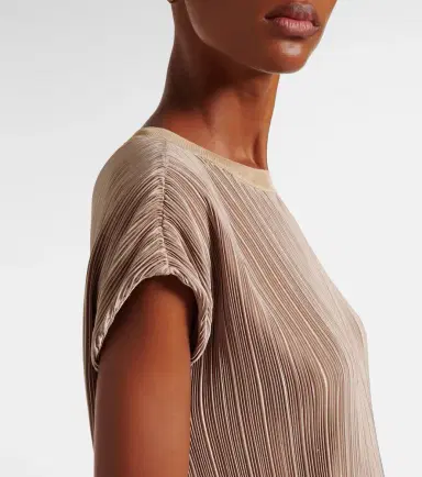 Joseph Cedre plissé satin top | Thumbnail 5