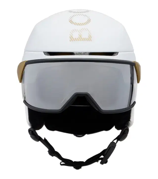 Bogner Logo leather-trimmed ski helmet
