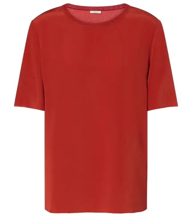 Joseph Rubin silk crêpe top