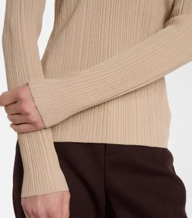 Joseph Chelia ribbed-knit polo sweater | Thumbnail 4
