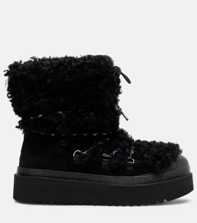 Tory Burch Mellow shearling and suede lace-up boots | Thumbnail 4 Tory Burch Mellow shearling and suede lace-up boots | Thumbnail 4