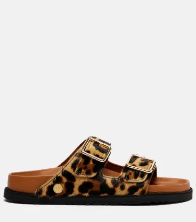 Birkenstock 1774 Arizona leopard-print calf hair slides | Thumbnail 2 Birkenstock 1774 Arizona leopard-print calf hair slides | Thumbnail 2