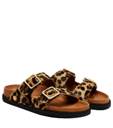 Birkenstock 1774 Arizona leopard-print calf hair slides | Thumbnail 1 Birkenstock 1774 Arizona leopard-print calf hair slides | Thumbnail 1