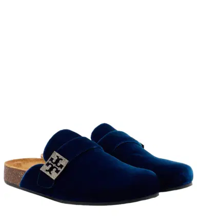 Tory Burch Mellow embellished velvet mules | Thumbnail 1 Tory Burch Mellow embellished velvet mules | Thumbnail 1