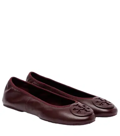 Tory Burch Reva Travel leather ballet flats | Thumbnail 1 Tory Burch Reva Travel leather ballet flats | Thumbnail 1