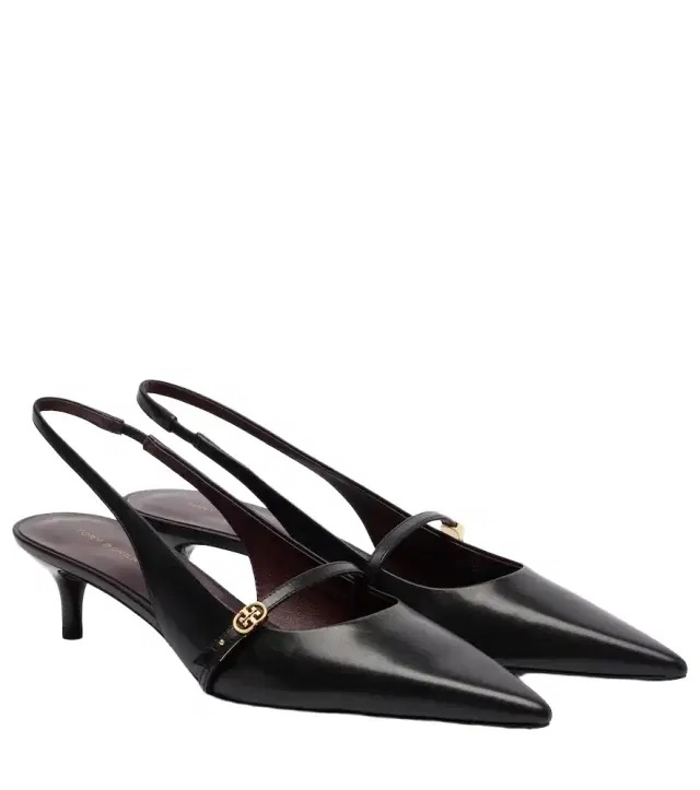 Tory Burch Double-T leather Mary Jane pumps