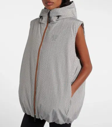 Loewe x On hooded striped puffer vest | Thumbnail 3 Loewe x On hooded striped puffer vest | Thumbnail 3